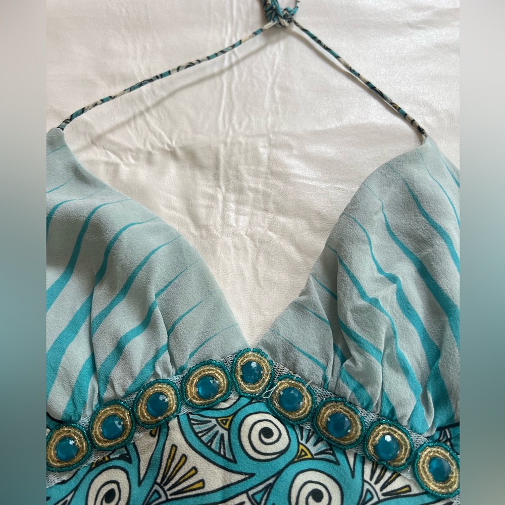 Nicole Miller crepe tie dress.
